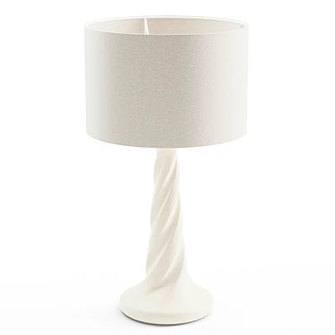 Twist Base Table Lamp 3D model image 1 