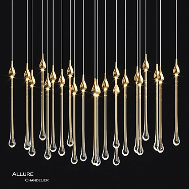 Elegant Illumination: Allure Chandelier 3D model image 1 