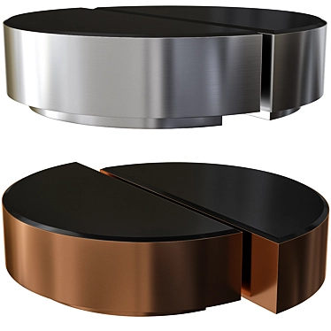 Sleek Astra Coffee Table Set 3D model image 1 