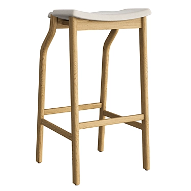 Sleek Kalea Stool by Bedont 3D model image 1 