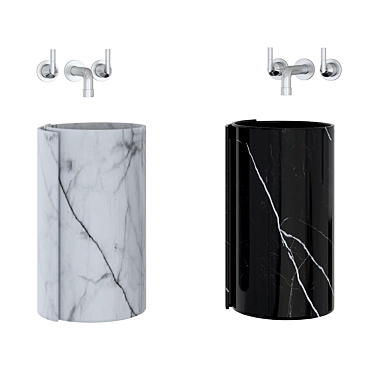 Modern Pedestal Sink 3D model image 1 