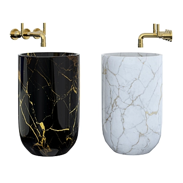 Modern Pedestal Sink 3D model image 1 