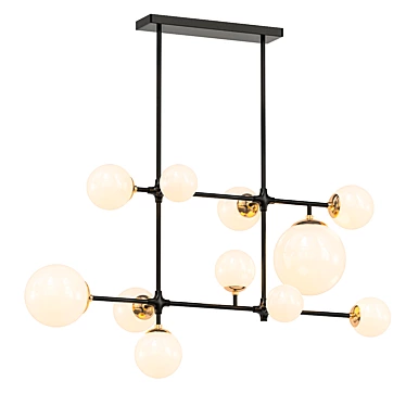 Hilliard Chandelier: Elegant Illumination 3D model image 1 