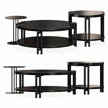 My Story Round Cocktail Table 3D model image 1 