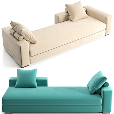 Fendi Casa One Sofa: Angular Peninsula Design 3D model image 1 