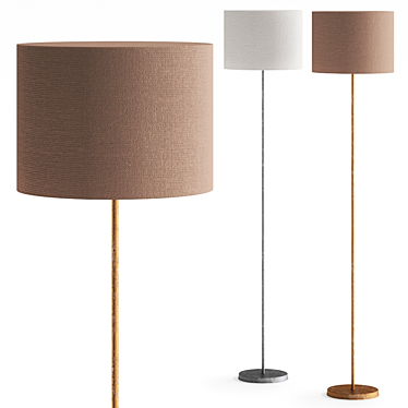 Luminous Elegance: Lille Floor Lamp 3D model image 1 