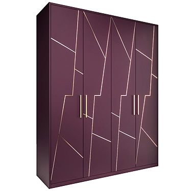 Contemporary Cento Wardrobe 3D model image 1 