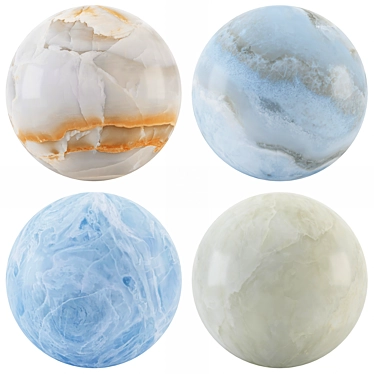 Onyx Collection: Elegant Marble Textures 3D model image 1 