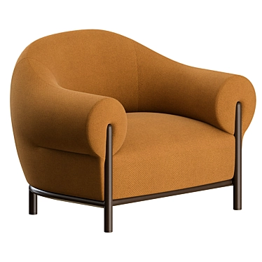 Fender Armchair: Sleek Elegance for Modern Living 3D model image 1 