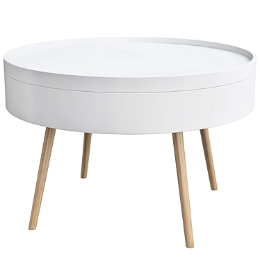 Sleek Starlet Coffee Table 3D model image 1 