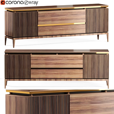 Elegant Mia Sideboard by Yolliving 3D model image 1 