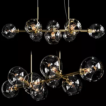 Sleek DISA Pendant Light 3D model image 1 