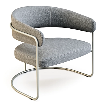 Opus Lounge Chair by +Halle: Classic Comfort and Contemporary Design 3D model image 1 