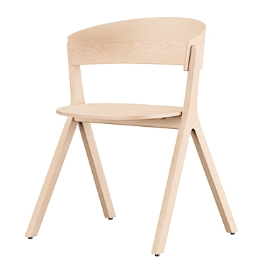 Circus Wood Chair: Sleek, Stylish, Sustainable 3D model image 1 