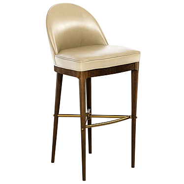 Elegant Laurent Bar Stool 3D model image 1 