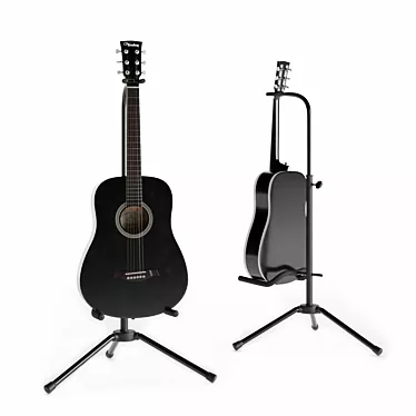 Veston F-38 Acoustic Guitar 3D model image 1 