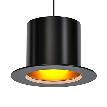 Banker Bowler Pendant Lamp 3D model image 1 