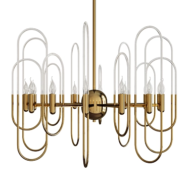 Elegant Elysian Chandelier 3D model image 1 