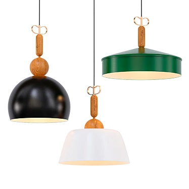 Vintage Elegance: Rhapsody Pendant Lamp 3D model image 1 