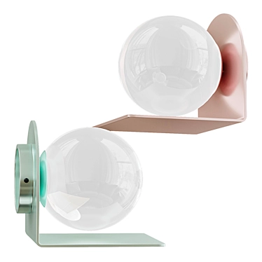 Nordic Frosted Glass Globe Light 3D model image 1 