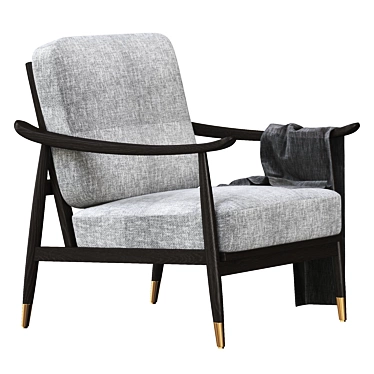 Kiara Mid Century Accent Chair 3D model image 1 