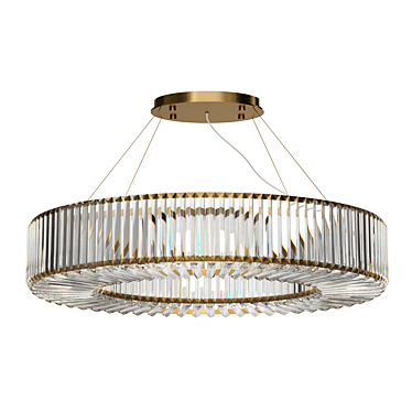 Elegant Oval Fairlawns Chandelier 3D model image 1 