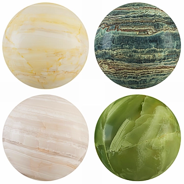 Luxury Onyx Collection: 20 Stunning Textures, Various Sizes [3D Models Included] 3D model image 1 