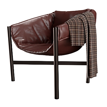 Luxurious Leather Armchair: DANTE Falstaff 3D model image 1 