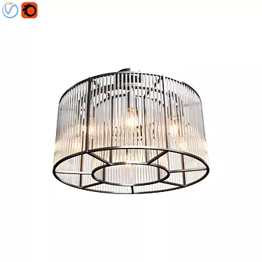 Elegant Bernardi Ceiling Lamp 3D model image 1 