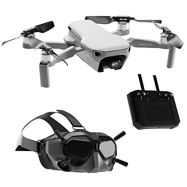 DJI Mavic 2 Mini: Pro Quadcopter 3D model image 1 