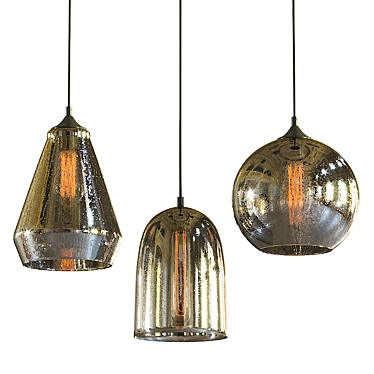 Modern Pendant Lamp: Maytoni Bergen 3D model image 1 