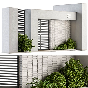 Outdoor Elegance: Architecture Element 42 3D model image 1 