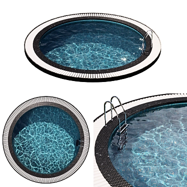Circular Pool Jacuzzi | Visualize Water Caustics | Vray & Corona Compatible 3D model image 1 