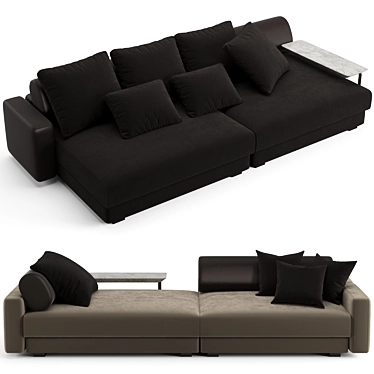 Luxurious Fendi Casa Halston Sofa 3D model image 1 