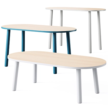 Rue Wood Kids Table: Sleek and Stylish Design 3D model image 1 