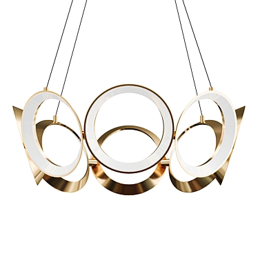 Elegant Oros LED Chandelier 3D model image 1 