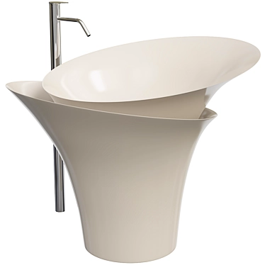 Sleek Wash Basin v004 3D model image 1 