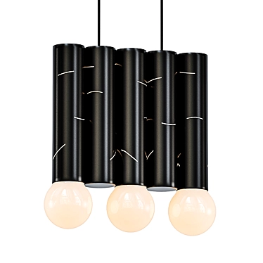 Birch Pendant Lamp: Elegant Illumination 3D model image 1 