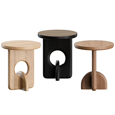 Sleek Piston Side Table 3D model image 1 