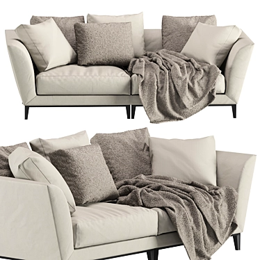 Sophisticated Weston Sofa: Flexform's Mood Collection 3D model image 1 