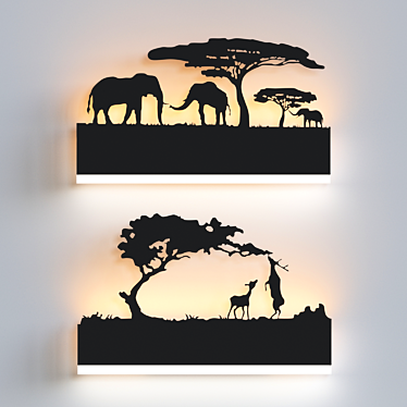 Modern LED Wall Lights 3D model image 1 