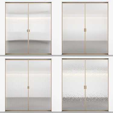 Embossed Glass Sliding Doors | kit