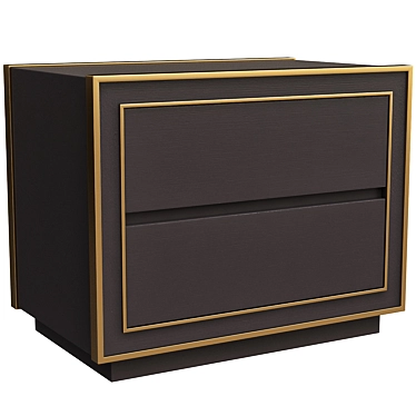 Elegant Camelot Bedside Table 3D model image 1 