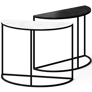 Elegant Amorica Console Table: A Perfect Blend of Style and Function 3D model image 1 