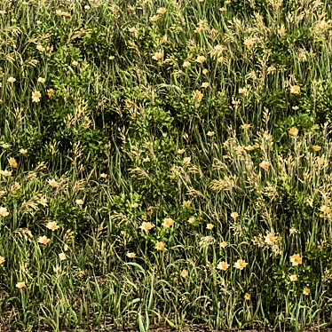 Lush Green Grass Set 3D model image 1 