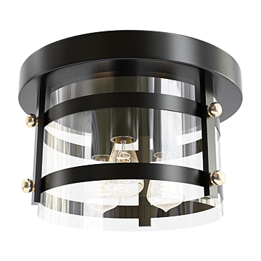 Eagleton Oil-Rubbed Bronze LED Ceiling 3D model image 1 