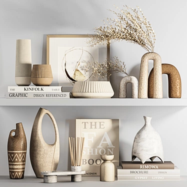 Elegant Decor Set for High-Quality Rendering 3D model image 1 
