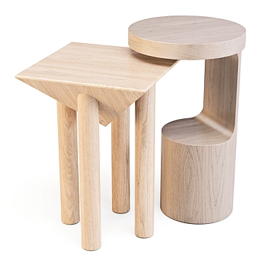 Crate and Barrel: Hout and Flora - Side Tables