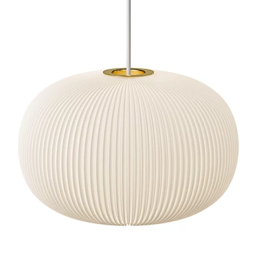 Modern Lamella Pendant Light 3D model image 1 