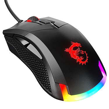 MSI Clutch GM50 Wired Mouse 3D model image 1 